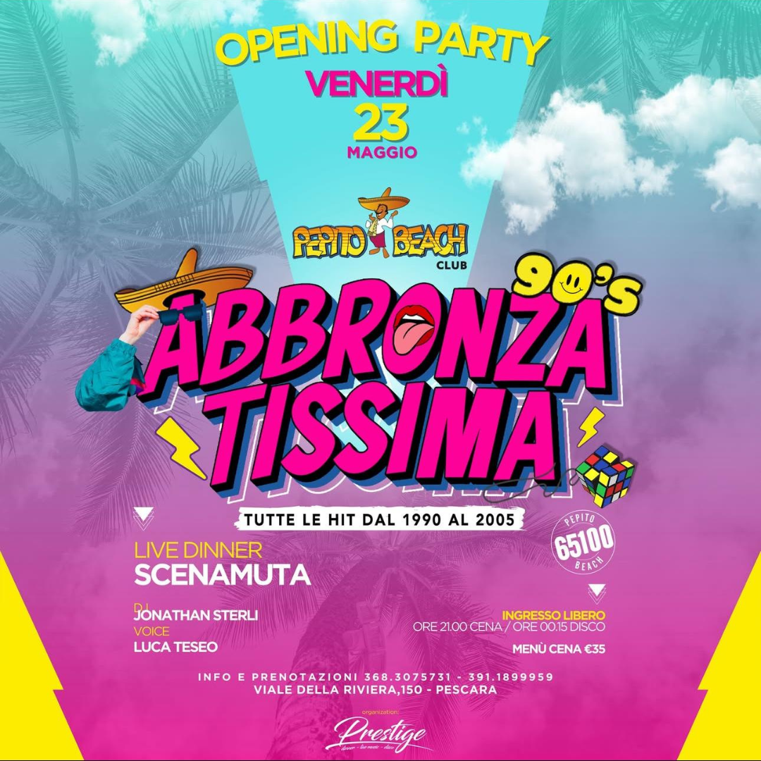 evento abbronzatissima pepito beach club eventi musicali a pescara serate a pescara