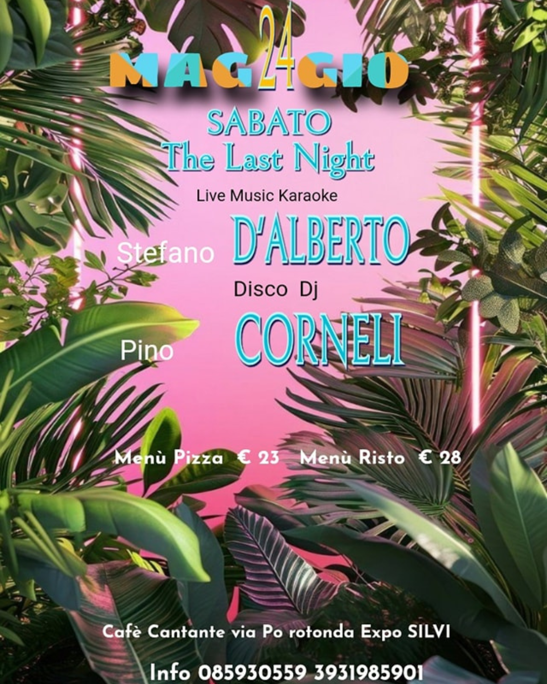 evento delirio the last night silvi marina cafe cantante serate karaoke vicino pescara