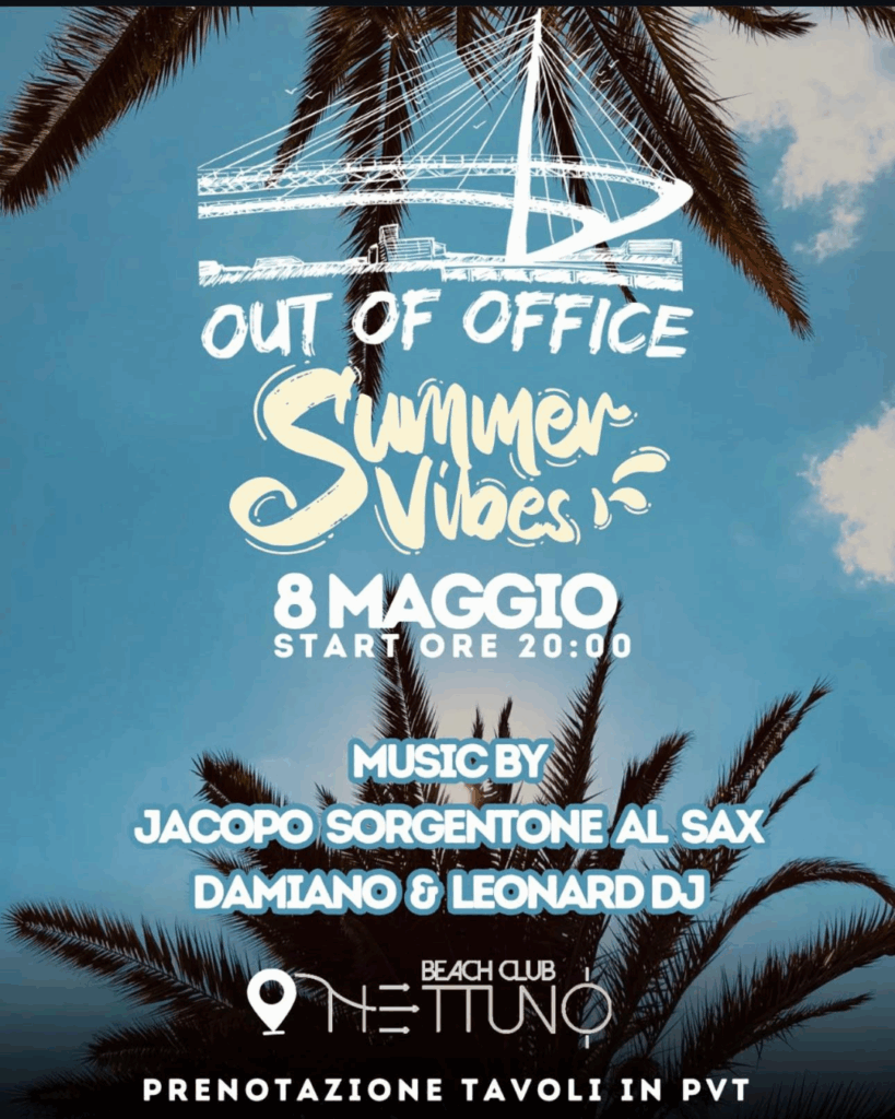 evento nettuno beach club summer vibes serate a pescara oggi
