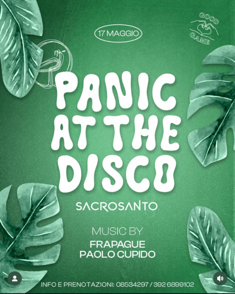 evento panic at the disco alcyone beach club serate tecno pescara eventi disco a pescara