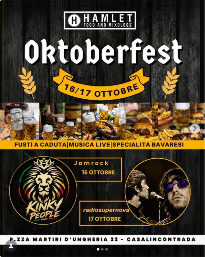 evento casalincontrada hamlet f m oktoberfest chieti serate stasera