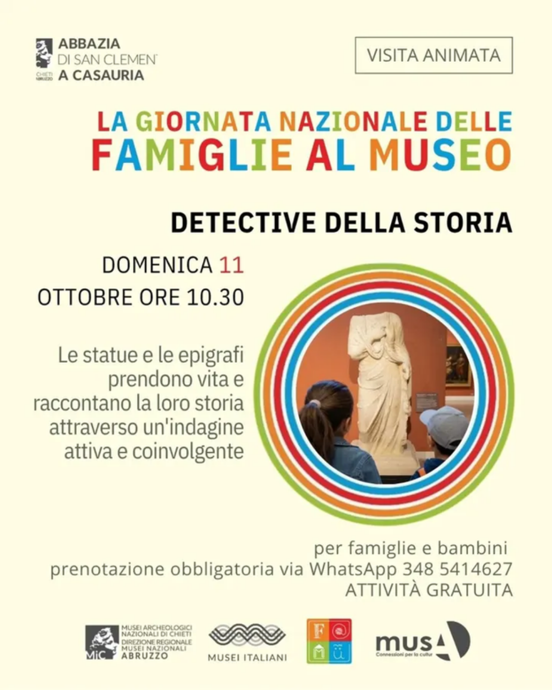 evento castiglione a casauria famu2026 abbazia san clemente a casauria a cura di musa connessioni pescara domeniche al museo