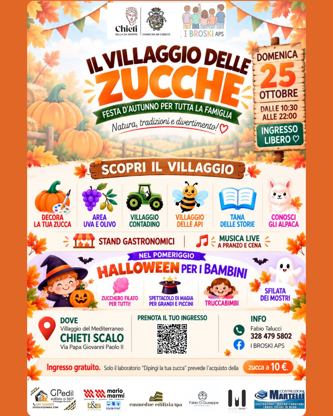 evento chieti villaggio del mediterraneo villaggio delle zucche chieti eventi per famiglie domenica