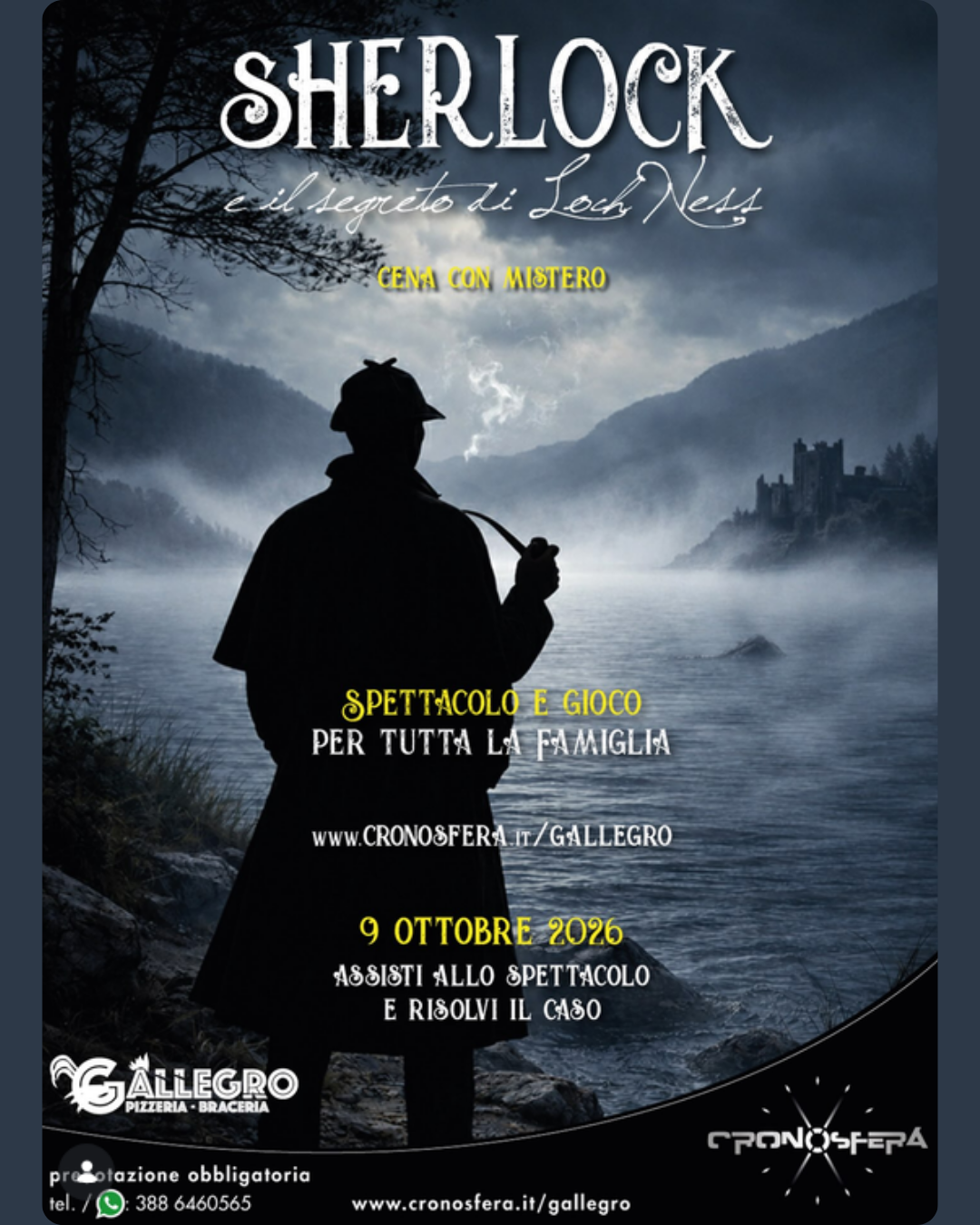 evento francavilla braceria gallegro cena con delitto a cura di cronosfera viaggi francavilla al mare serate venerdì