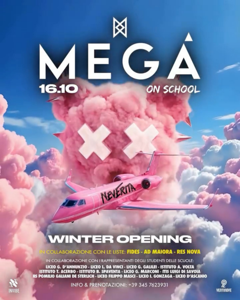 evento pescara megà disco dinner in collaborazione con neverita school party opening party serate venerdì pescara