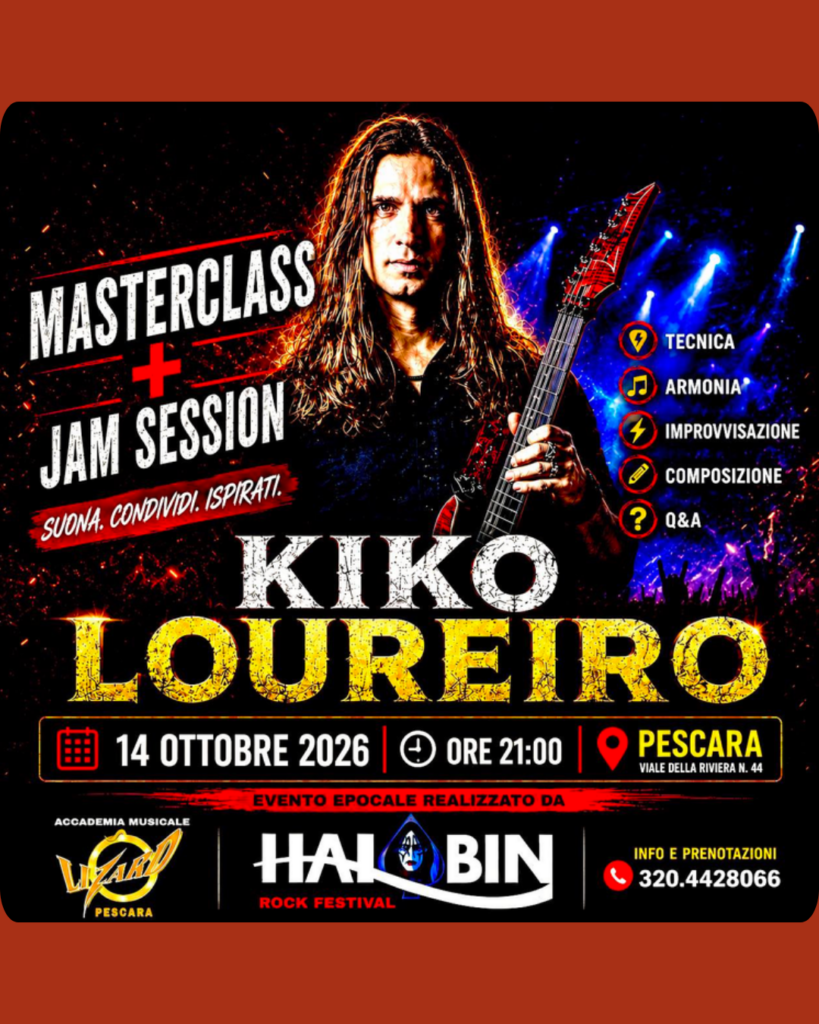 evento pescara ristorante hai bin cena e jam sessione kikko loureiro pescara eventi musicali stasera