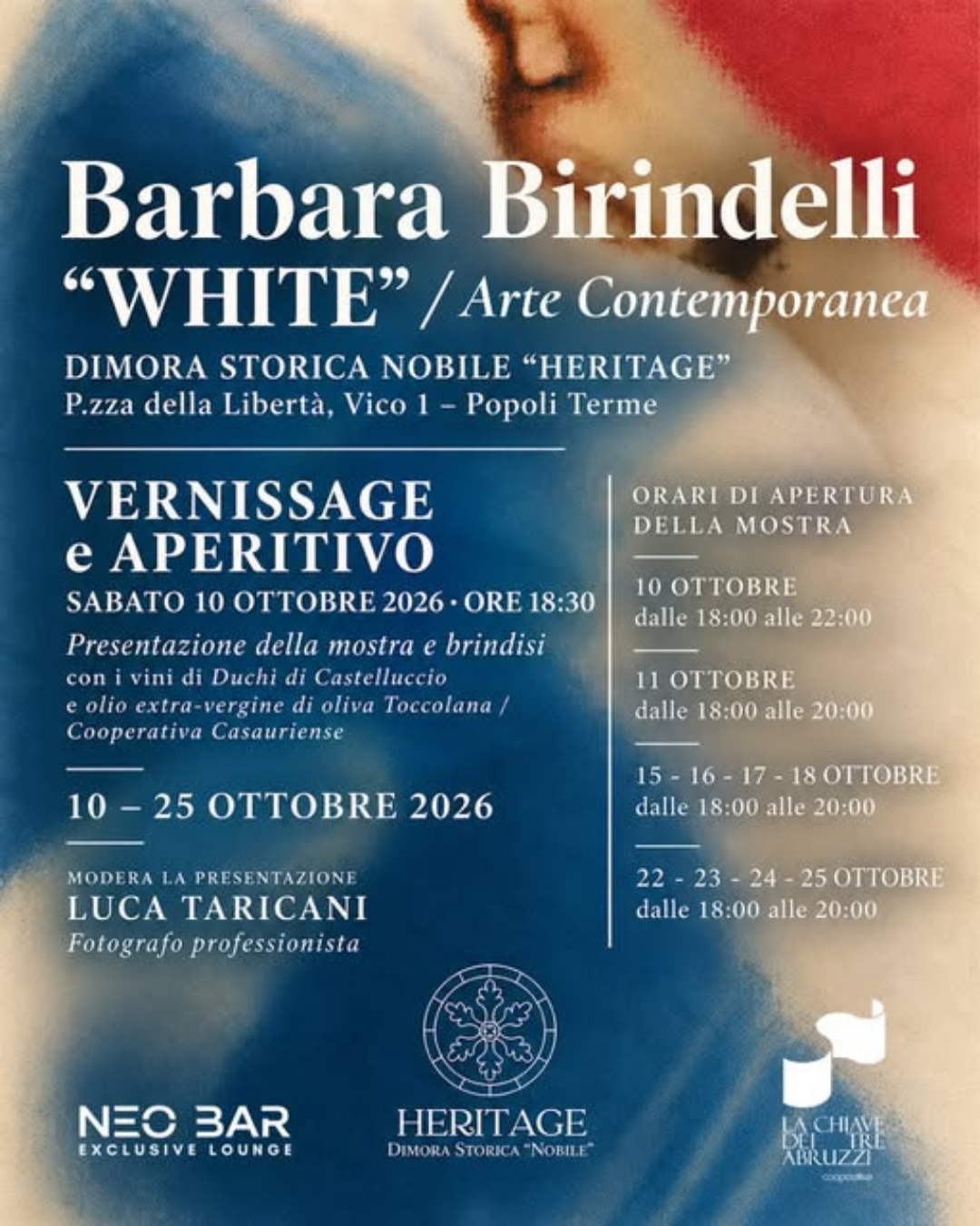 evento popoli terme dimora storica heritage popoli terme mostra d'arte white di barbara birindelli popoli mostre domani